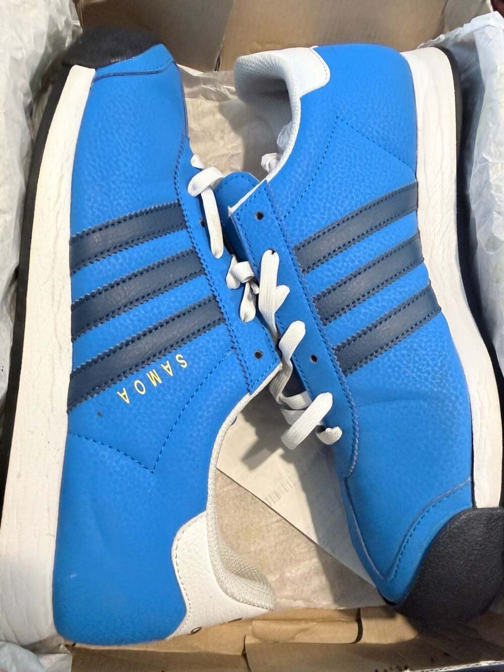 Adidas Samoa Royal Blue Cloud White Core Black Men's Sneakers Size 10